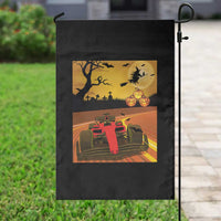 Vintage Race Car Halloween Pumpkin Retro Racing Garden Flag - Wonder Print Shop