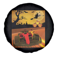 Vintage Race Car Halloween Pumpkin Retro Racing Spare Tire Cover - Wonder Print Shop