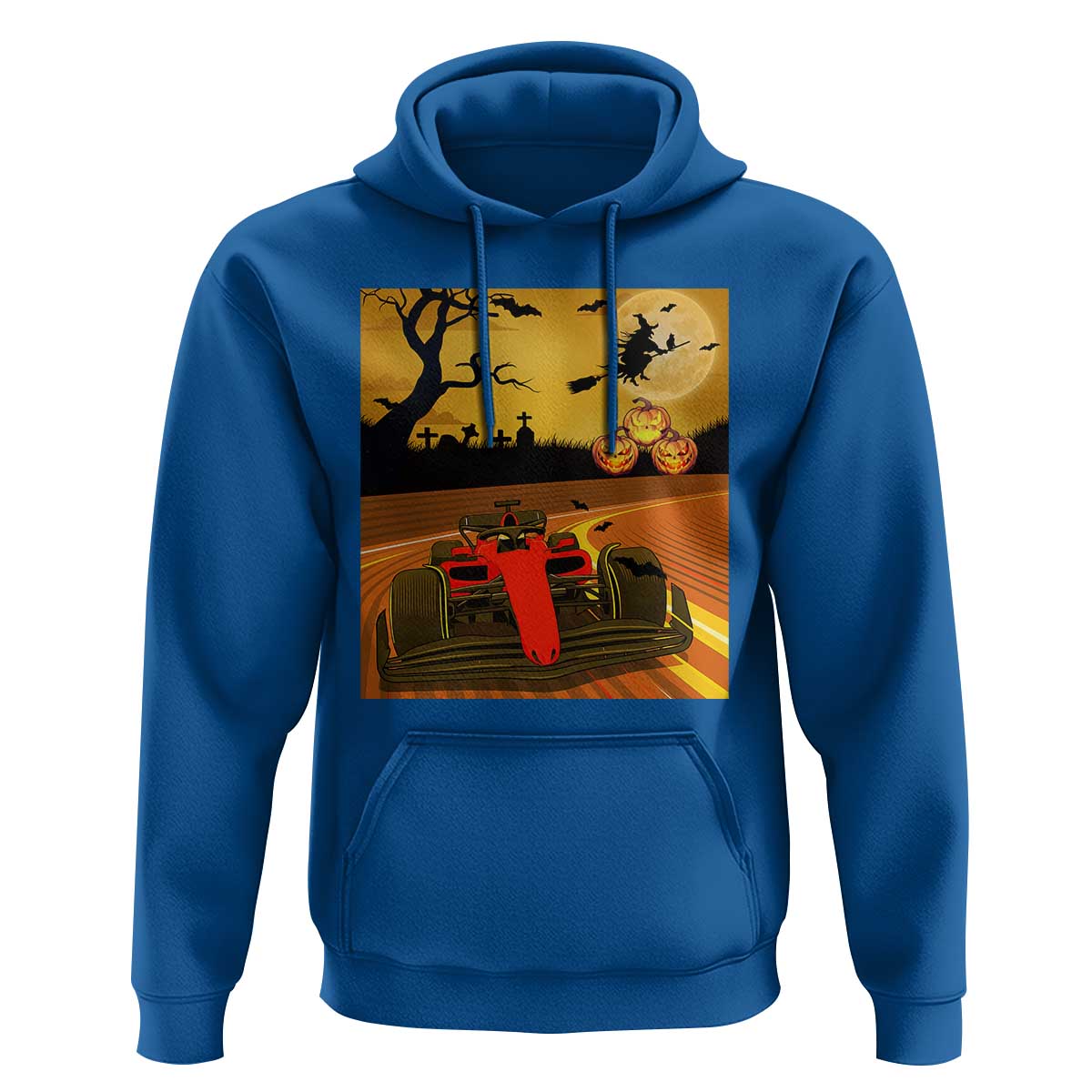 Vintage Race Car Halloween Pumpkin Retro Racing Hoodie - Wonder Print Shop