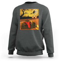 Vintage Race Car Halloween Pumpkin Retro Racing Sweatshirt - Wonder Print Shop