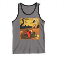 Vintage Race Car Halloween Pumpkin Retro Racing Tank Top - Wonder Print Shop