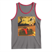 Vintage Race Car Halloween Pumpkin Retro Racing Tank Top - Wonder Print Shop