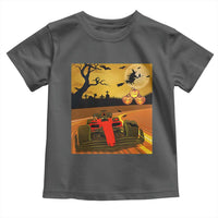 Vintage Race Car Halloween Pumpkin Retro Racing Toddler T Shirt - Wonder Print Shop