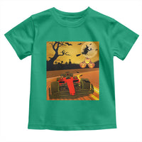 Vintage Race Car Halloween Pumpkin Retro Racing Toddler T Shirt - Wonder Print Shop