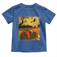 Vintage Race Car Halloween Pumpkin Retro Racing Toddler T Shirt - Wonder Print Shop