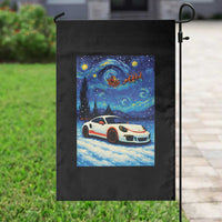 Racing Sports Car Garden Flag Starry Night Racing Silhouette - Wonder Print Shop