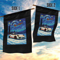Racing Sports Car Garden Flag Starry Night Racing Silhouette - Wonder Print Shop
