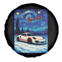 Racing Sports Car Spare Tire Cover Starry Night Racing Silhouette - Wonder Print Shop
