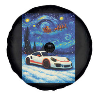 Racing Sports Car Spare Tire Cover Starry Night Racing Silhouette - Wonder Print Shop