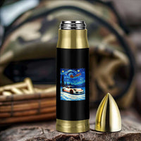Racing Sports Car Bullet Tumbler Starry Night Racing Silhouette