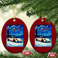 Racing Sports Car Ceramic Ornament Porsche 911 Starry Night Racing Silhouette - Wonder Print Shop