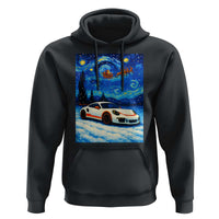 Racing Sports Car Hoodie Porsche 911 Starry Night Racing Silhouette - Wonder Print Shop