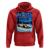 Racing Sports Car Hoodie Porsche 911 Starry Night Racing Silhouette - Wonder Print Shop