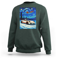 Racing Sports Car Sweatshirt Porsche 911 Starry Night Racing Silhouette - Wonder Print Shop