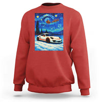 Racing Sports Car Sweatshirt Porsche 911 Starry Night Racing Silhouette - Wonder Print Shop