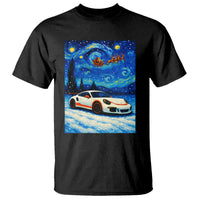 Racing Sports Car T Shirt Porsche 911 Starry Night Racing Silhouette - Wonder Print Shop