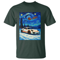 Racing Sports Car T Shirt Porsche 911 Starry Night Racing Silhouette - Wonder Print Shop