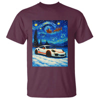 Racing Sports Car T Shirt Porsche 911 Starry Night Racing Silhouette - Wonder Print Shop