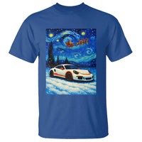 Racing Sports Car T Shirt Porsche 911 Starry Night Racing Silhouette - Wonder Print Shop