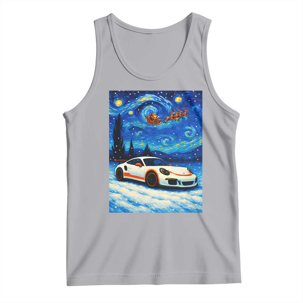 Racing Sports Car Tank Top Porsche 911 Starry Night Racing Silhouette - Wonder Print Shop