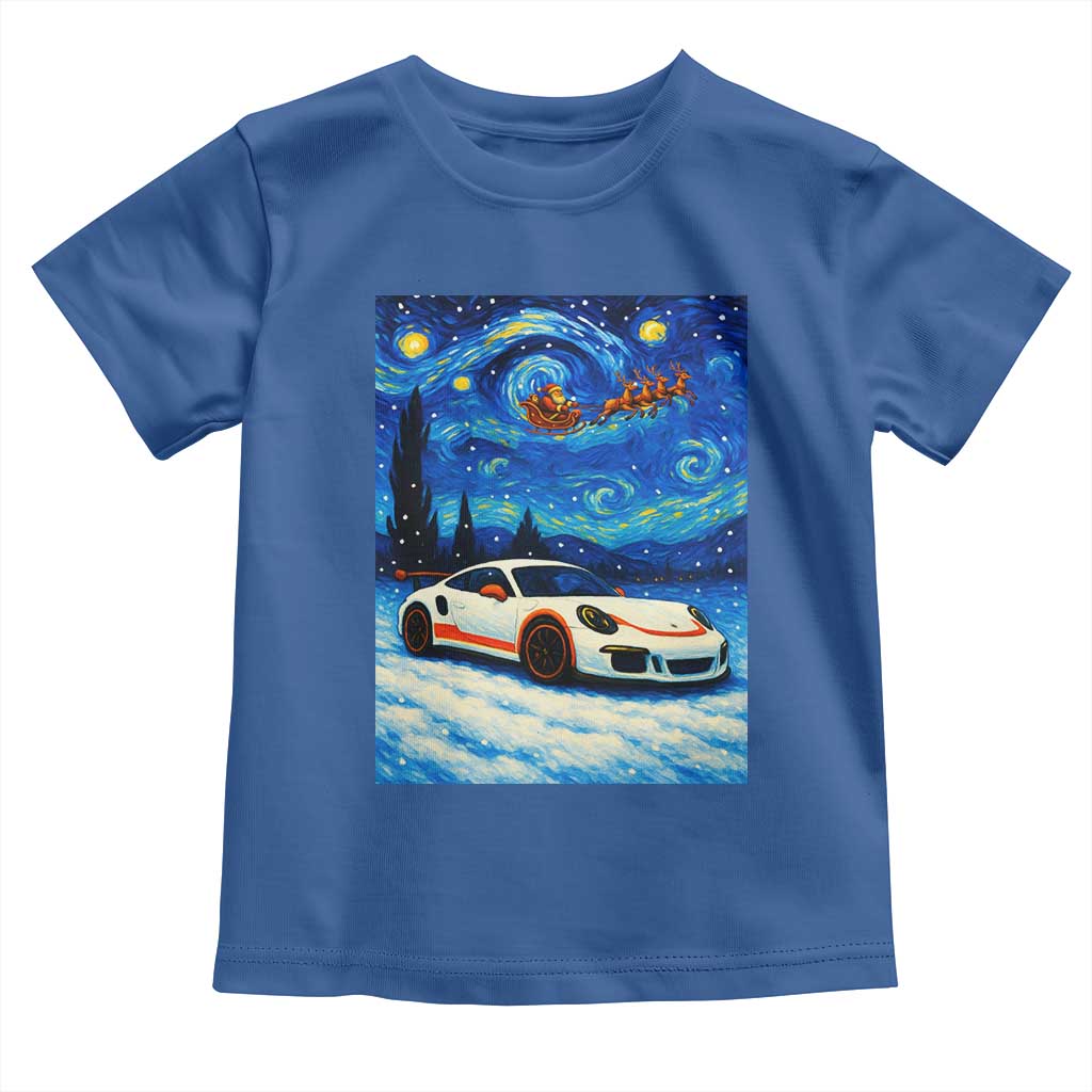 Racing Sports Car Toddler T Shirt Porsche 911 Starry Night Racing Silhouette - Wonder Print Shop
