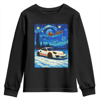 Racing Sports Car Youth Sweatshirt Porsche 911 Starry Night Racing Silhouette - Wonder Print Shop
