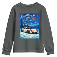 Racing Sports Car Youth Sweatshirt Porsche 911 Starry Night Racing Silhouette - Wonder Print Shop