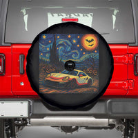 Racing Sports Spare Tire Cover Starry Night 911 Silhouette Halloween - Wonder Print Shop