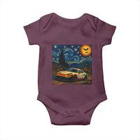 Racing Sports Baby Onesie Starry Night 911 Silhouette Halloween - Wonder Print Shop