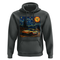 Racing Sports Hoodie Starry Night 911 Silhouette Halloween - Wonder Print Shop