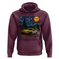 Racing Sports Hoodie Starry Night 911 Silhouette Halloween - Wonder Print Shop