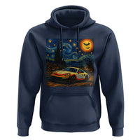Racing Sports Hoodie Starry Night 911 Silhouette Halloween - Wonder Print Shop