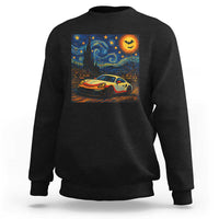Racing Sports Sweatshirt Starry Night 911 Silhouette Halloween - Wonder Print Shop