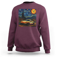 Racing Sports Sweatshirt Starry Night 911 Silhouette Halloween - Wonder Print Shop