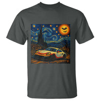 Racing Sports T Shirt Starry Night 911 Silhouette Halloween - Wonder Print Shop