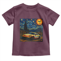 Racing Sports Toddler T Shirt Starry Night 911 Silhouette Halloween - Wonder Print Shop