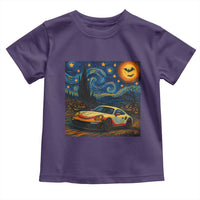 Racing Sports Toddler T Shirt Starry Night 911 Silhouette Halloween - Wonder Print Shop