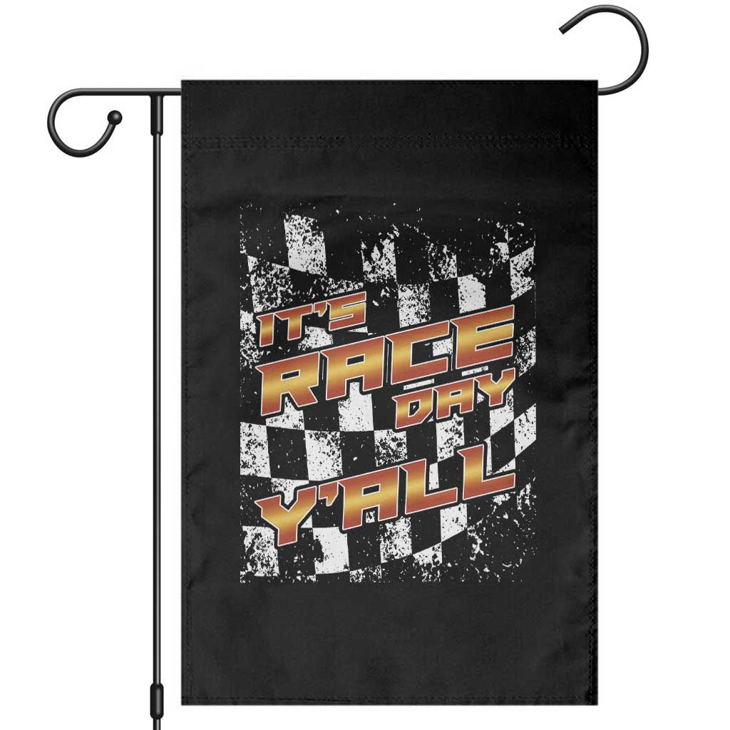 Racing Checkered Flag Garden Flag It Is Race Day Y'all Dirt Track - Wonder Print Shop