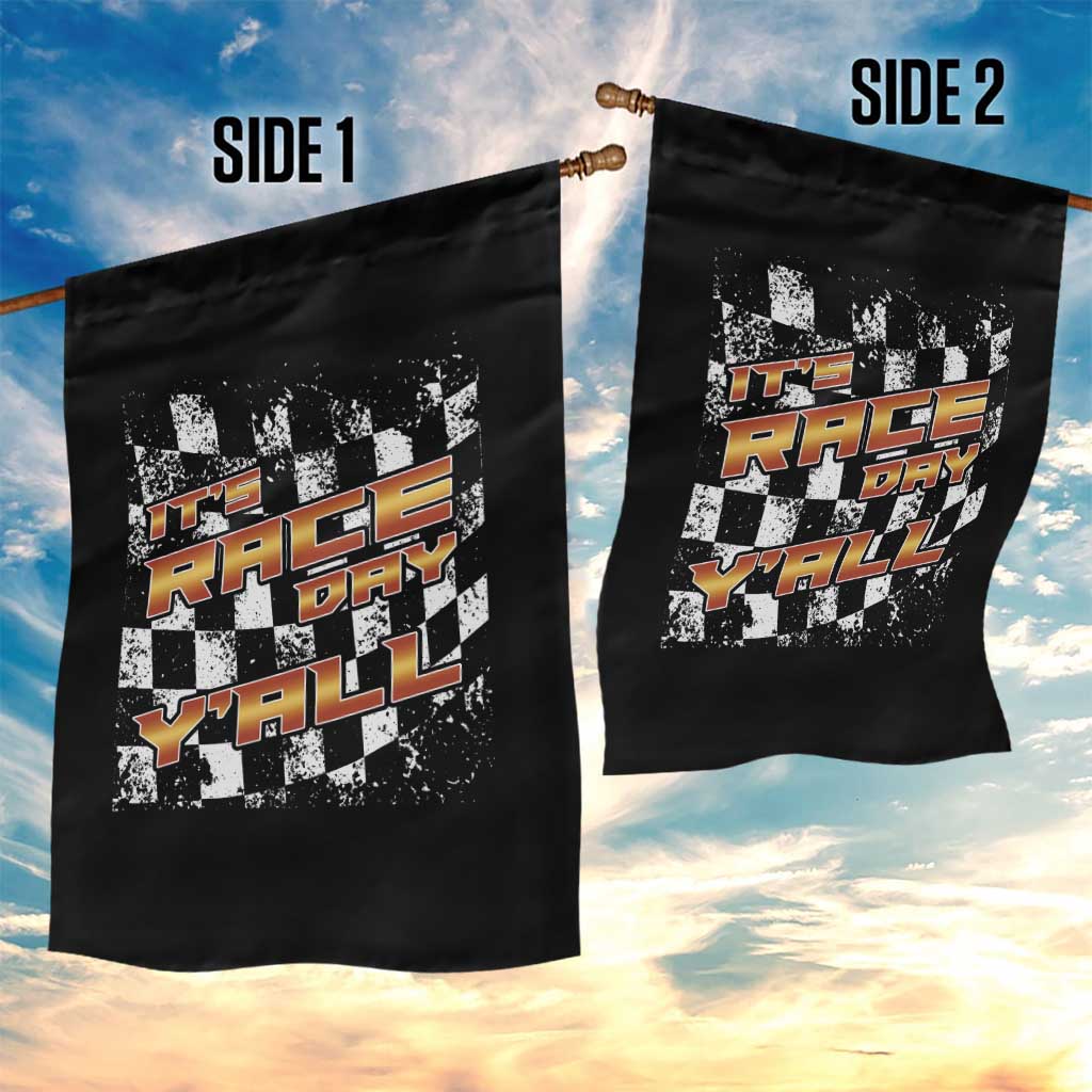 Racing Checkered Flag Garden Flag It Is Race Day Y'all Dirt Track - Wonder Print Shop