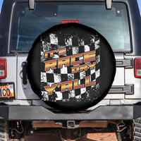 Racing Checkered Flag Spare Tire Cover It Is Race Day Y'all Dirt Track - Wonder Print Shop