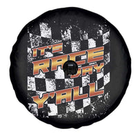 Racing Checkered Flag Spare Tire Cover It Is Race Day Y'all Dirt Track - Wonder Print Shop