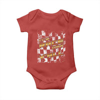 Racing Checkered Flag Baby Onesie It Is Race Day Y'all Dirt Track - Wonder Print Shop