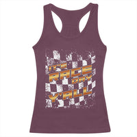 Racing Checkered Flag Racerback Tank Top It Is Race Day Y'all Dirt Track - Wonder Print Shop