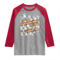 Racing Checkered Flag Raglan Shirt It Is Race Day Y'all Dirt Track - Wonder Print Shop