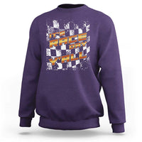 Racing Checkered Flag Sweatshirt It Is Race Day Y'all Dirt Track - Wonder Print Shop