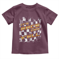 Racing Checkered Flag Toddler T Shirt It Is Race Day Y'all Dirt Track - Wonder Print Shop