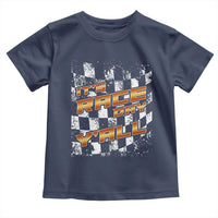 Racing Checkered Flag Toddler T Shirt It Is Race Day Y'all Dirt Track - Wonder Print Shop