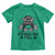 Racing Checkered Flag Messy Bun Race Day Toddler T Shirt - Wonder Print Shop