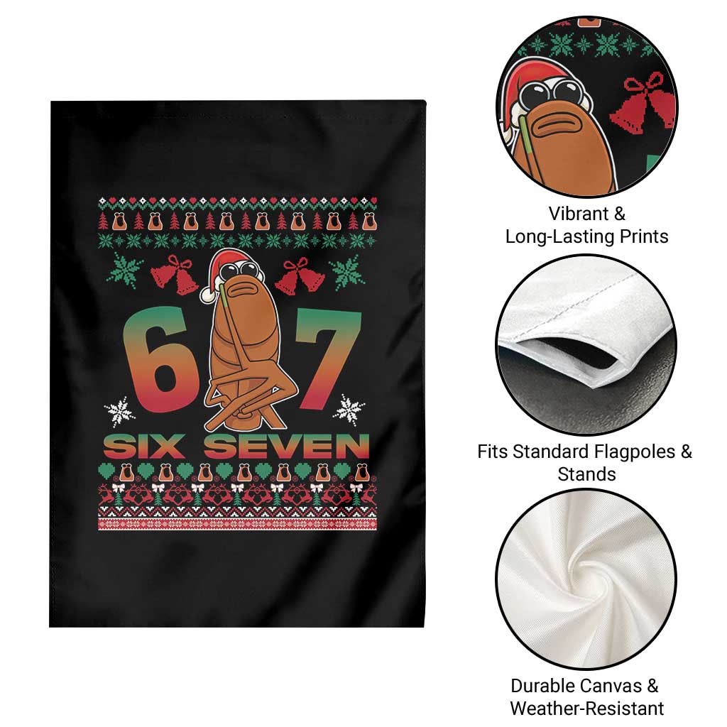 67 Six Seven Christmas Garden Flag Marcus The Worm Robert Meme - Wonder Print Shop