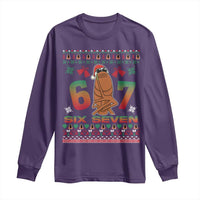 67 Six Seven Christmas Long Sleeve Shirt Marcus The Worm Robert Meme - Wonder Print Shop